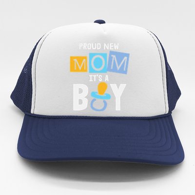 Proud New Mom It's A Promoted To Mommy Mother's Day Trucker Hat