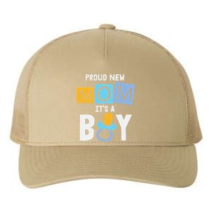 Proud New Mom It's A Promoted To Mommy Mother's Day Yupoong Adult 5-Panel Trucker Hat