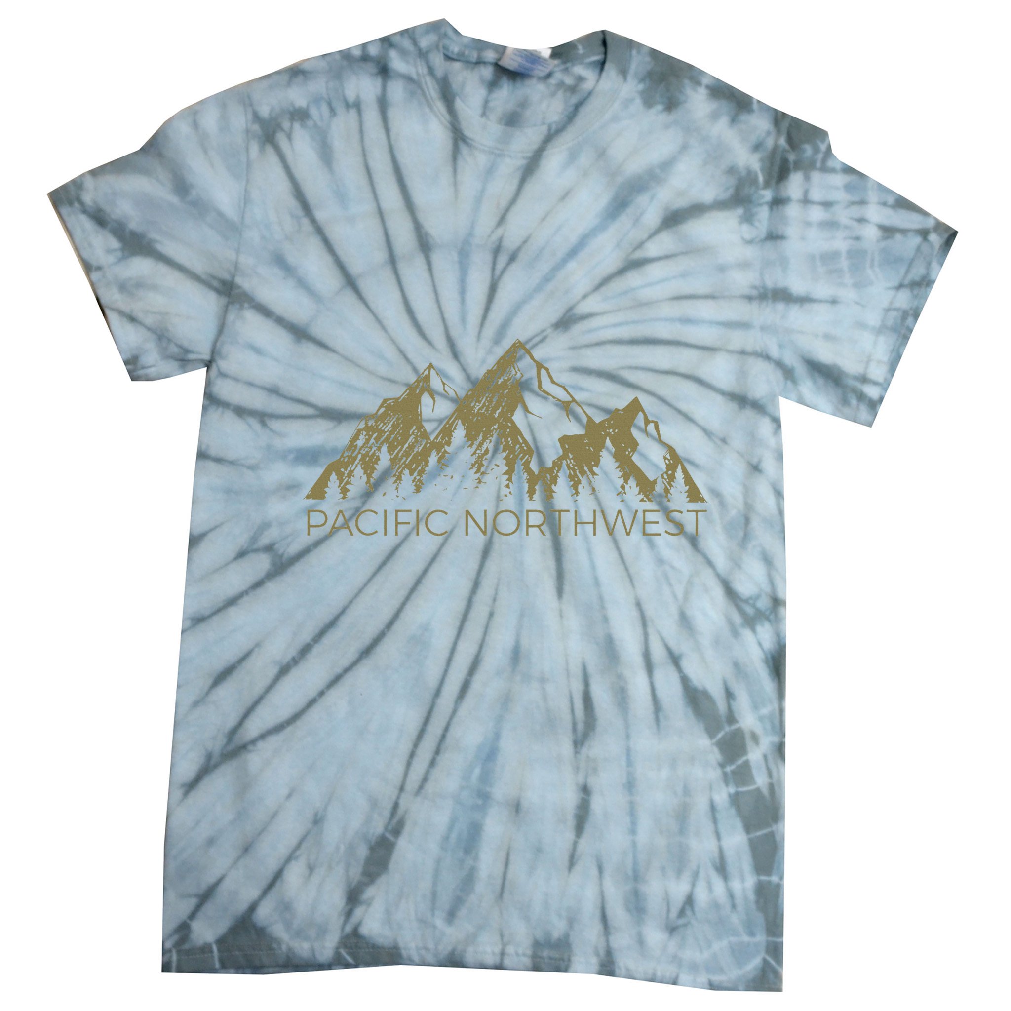 Pacific Northwest Mountain Pnw Pacific Northwest Tie-Dye T-Shirt