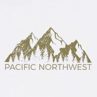 Pacific Northwest Mountain Pnw Pacific Northwest V-Neck T-Shirt