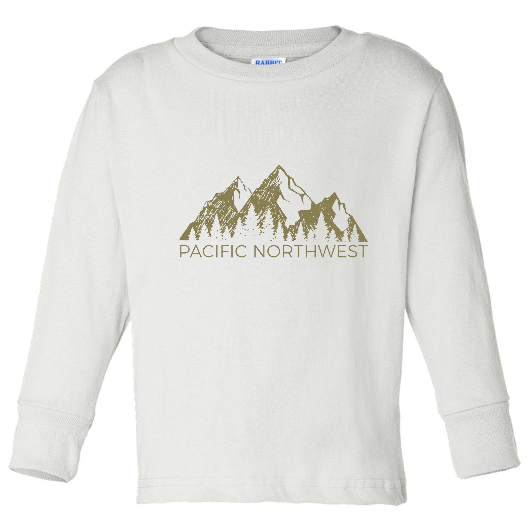 Pacific Northwest Mountain Pnw Pacific Northwest Toddler Long Sleeve Shirt