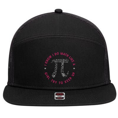 Pi Number Math Nerd Science Geek Calculus Math Great Gift 7 Panel Mesh Trucker Snapback Hat