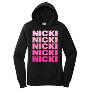 Personalized Name Nicki I Love Nicki Women's Pullover Hoodie