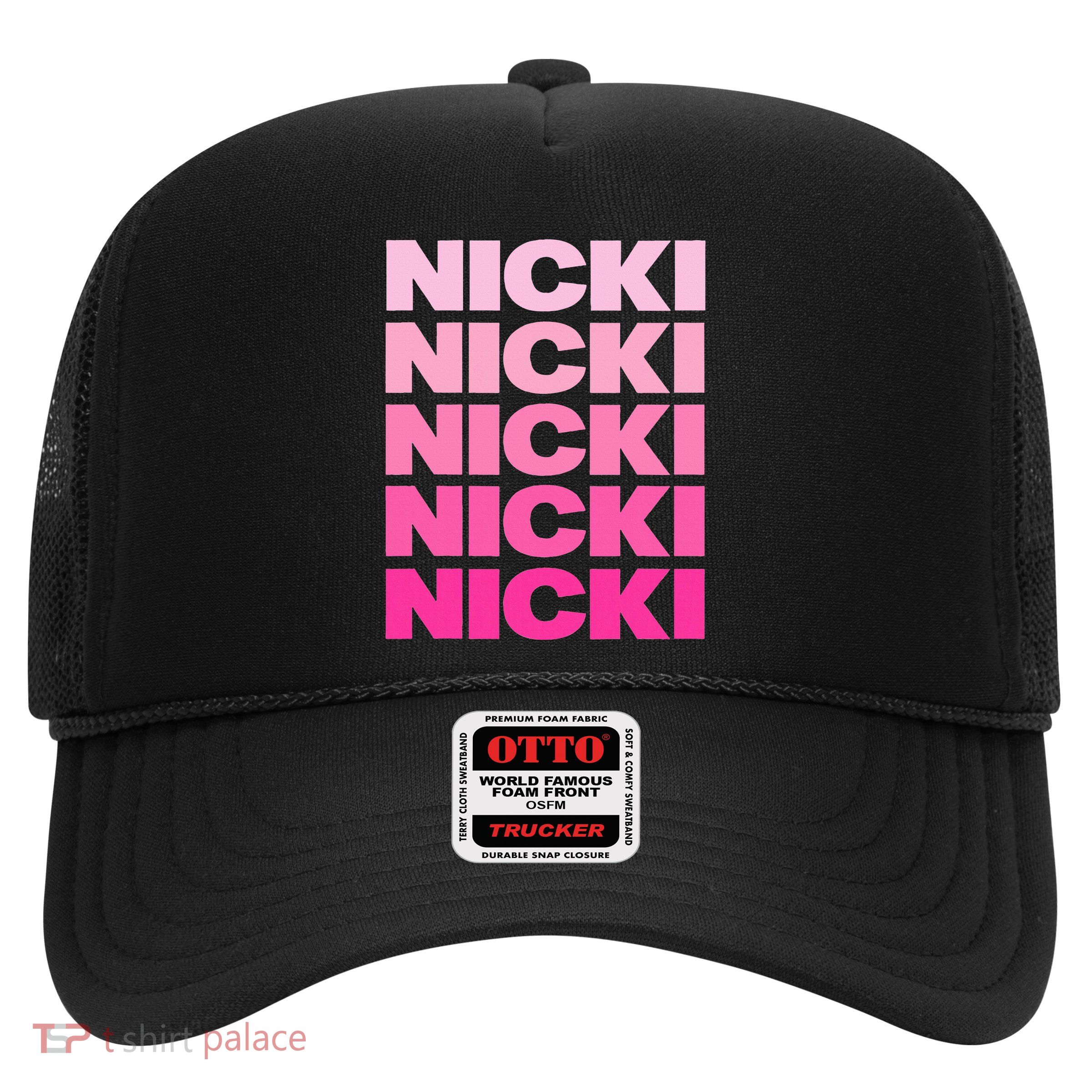 Personalized Name Nicki I Love Nicki Trucker Hat