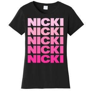 Personalized Name Nicki I Love Nicki Women's T-Shirt