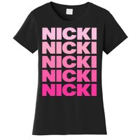 Personalized Name Nicki I Love Nicki Women's T-Shirt