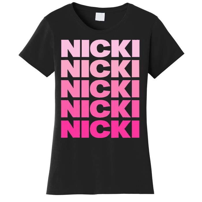 Personalized Name Nicki I Love Nicki Women's T-Shirt