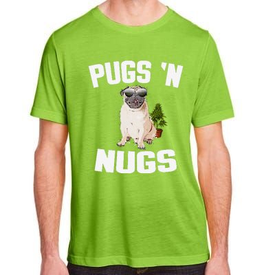 Pugs ´N Nugs Cannabis Pot Weed Smoking Smoke Hash Adult ChromaSoft Performance T-Shirt