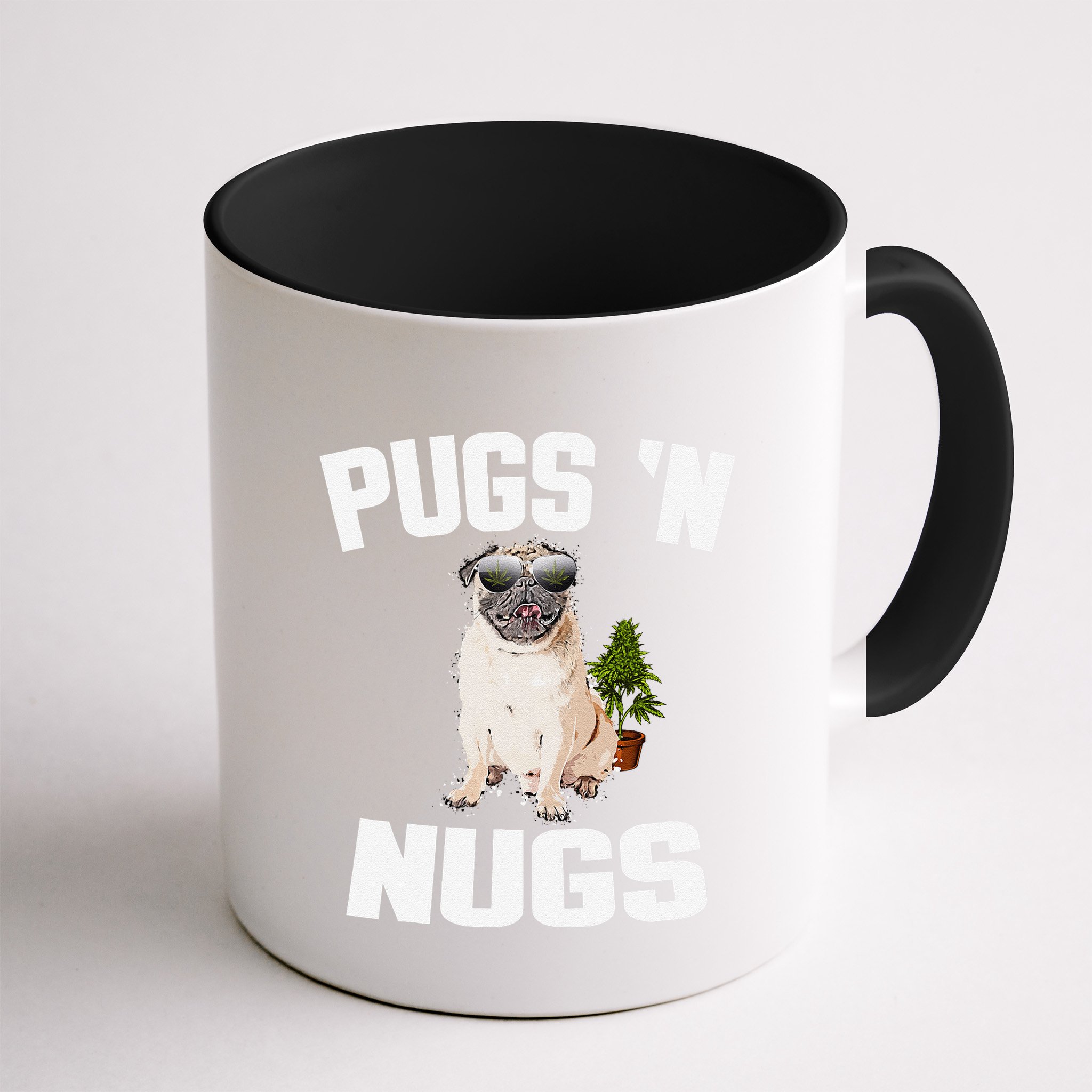 Pugs ´N Nugs Cannabis Pot Weed Smoking Smoke Hash Mug