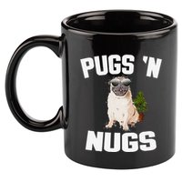 Pugs ´N Nugs Cannabis Pot Weed Smoking Smoke Hash 11oz C Handle Ceramic Mug