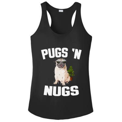 Pugs ´N Nugs Cannabis Pot Weed Smoking Smoke Hash Ladies PosiCharge Competitor Racerback Tank