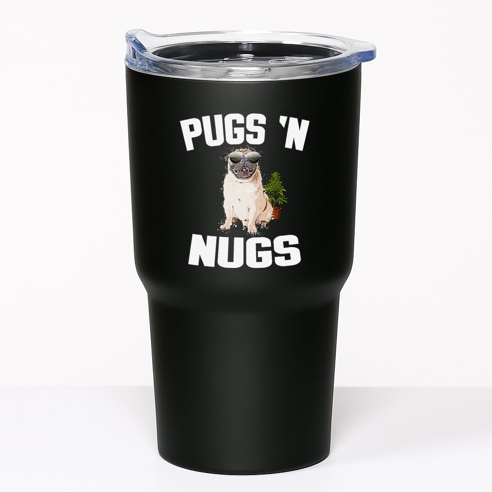 Pugs ´N Nugs Cannabis Pot Weed Smoking Smoke Hash Tumbler
