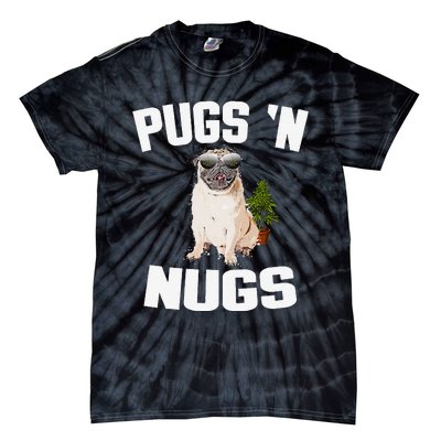 Pugs ´N Nugs Cannabis Pot Weed Smoking Smoke Hash Tie-Dye T-Shirt