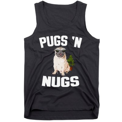 Pugs ´N Nugs Cannabis Pot Weed Smoking Smoke Hash Tank Top