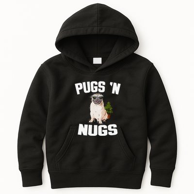 Pugs ´N Nugs Cannabis Pot Weed Smoking Smoke Hash Kids Hoodie
