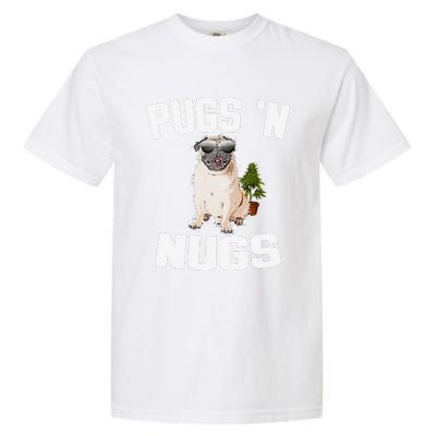 Pugs ´N Nugs Cannabis Pot Weed Smoking Smoke Hash Garment-Dyed Heavyweight T-Shirt