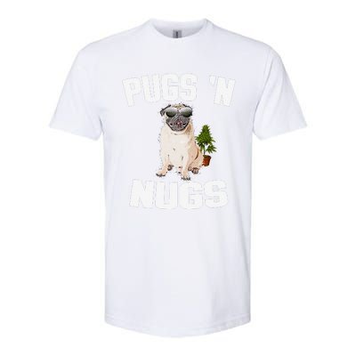 Pugs ´N Nugs Cannabis Pot Weed Smoking Smoke Hash Softstyle CVC T-Shirt