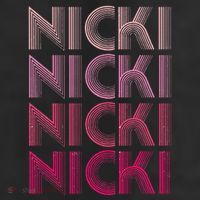 Personalized Name Nicki I Love Nicki Retro Cool Comfort Performance Bucket Hat