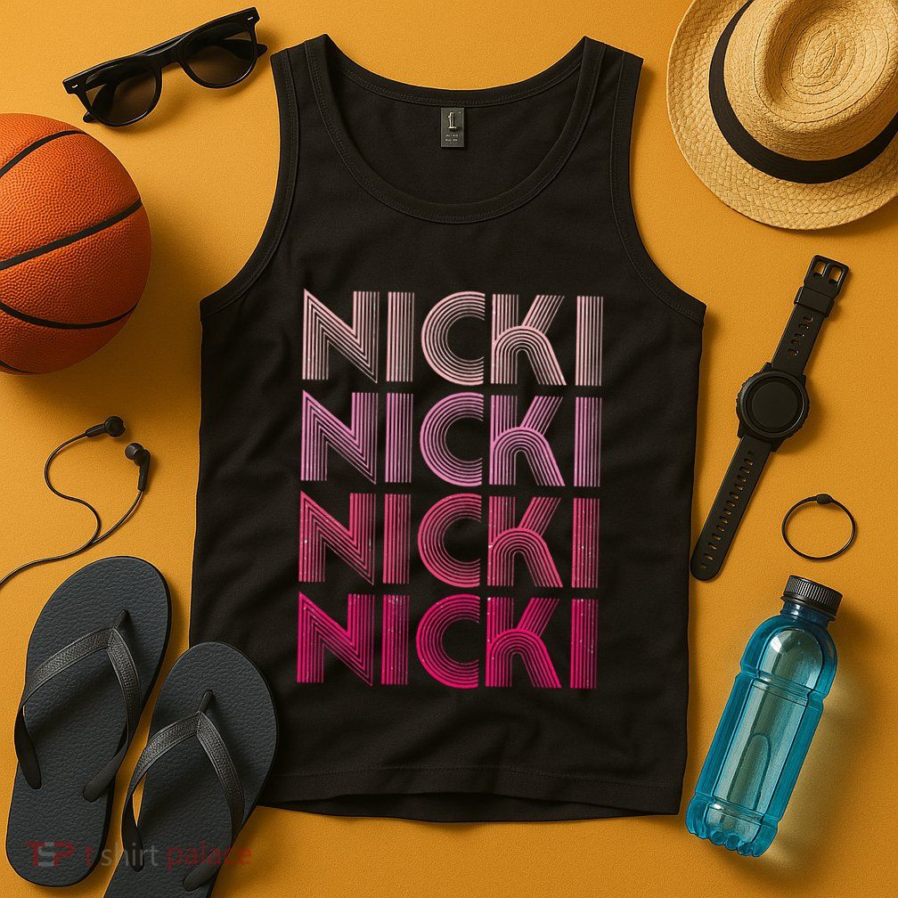 Personalized Name Nicki I Love Nicki Retro Tank Top
