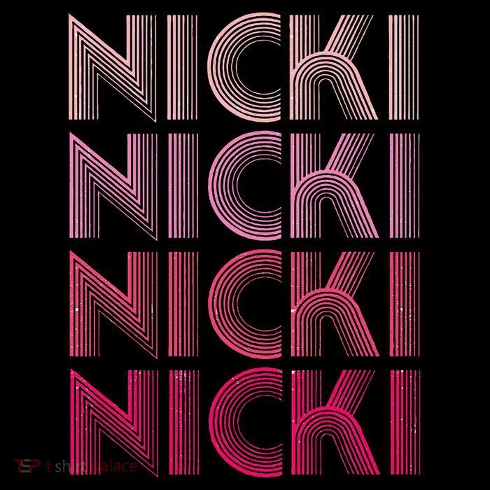 Personalized Name Nicki I Love Nicki Retro Tank Top