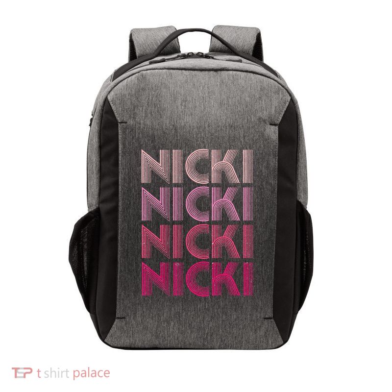 Personalized Name Nicki I Love Nicki Retro Vector Backpack