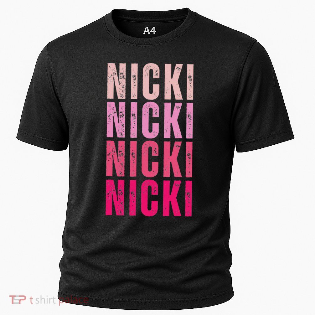 Personalized Name Nicki I Love Nicki Vintage Performance Shirt