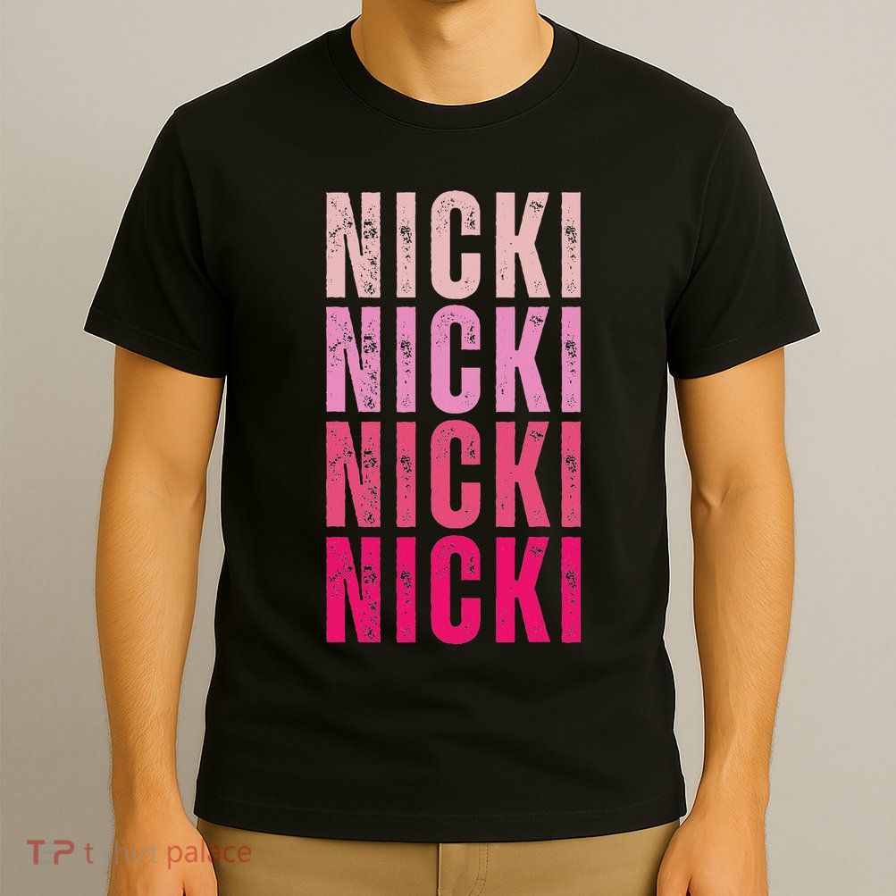 Personalized Name Nicki I Love Nicki Vintage T-Shirt