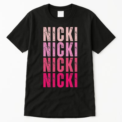 Personalized Name Nicki I Love Nicki Vintage Tall T-Shirt