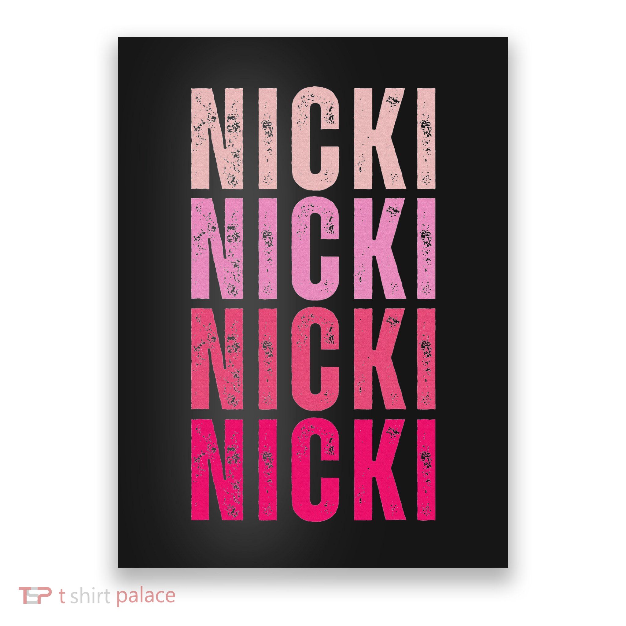 Personalized Name Nicki I Love Nicki Vintage Poster