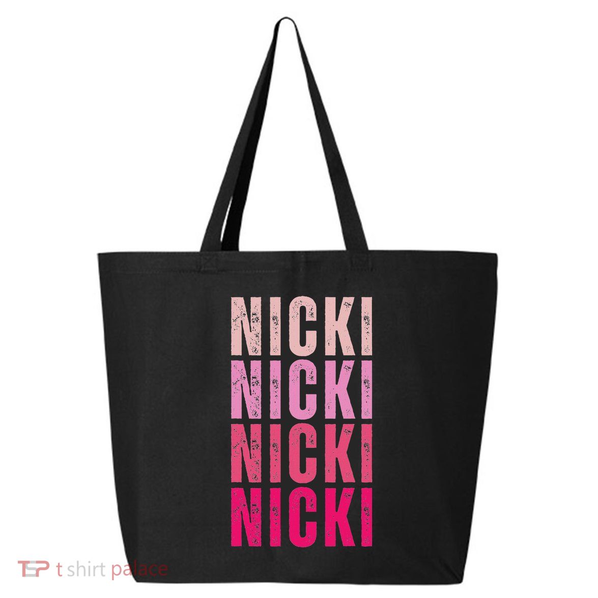 Personalized Name Nicki I Love Nicki Vintage 25L Jumbo Tote
