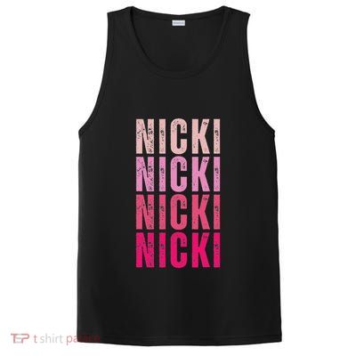 Personalized Name Nicki I Love Nicki Vintage PosiCharge Competitor Tank