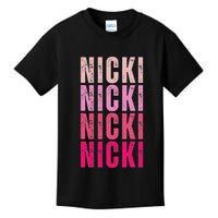 Personalized Name Nicki I Love Nicki Vintage Kids T-Shirt
