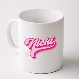 Personalized Name Nicki I Love Nicki Groovy Gift Coffee Mug