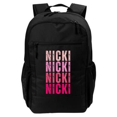 Personalized Name Nicki I Love Nicki Vintage Backpack