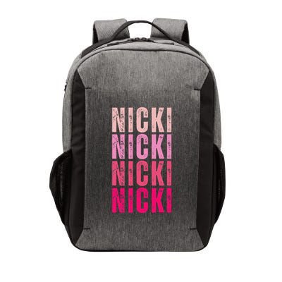 Personalized Name Nicki I Love Nicki Vintage Vector Backpack