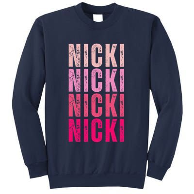 Personalized Name Nicki I Love Nicki Vintage Sweatshirt