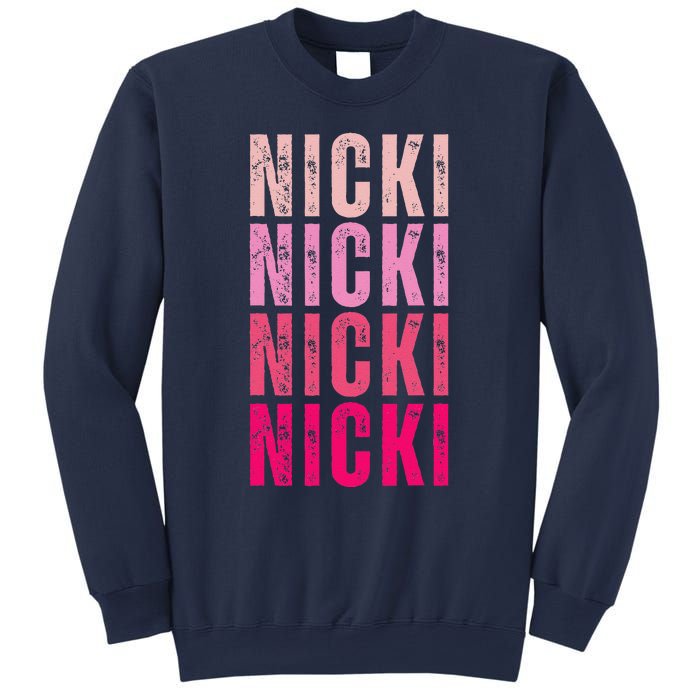 Personalized Name Nicki I Love Nicki Vintage Sweatshirt