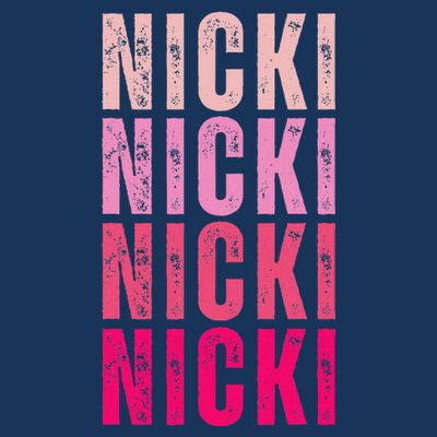 Personalized Name Nicki I Love Nicki Vintage T-Shirt