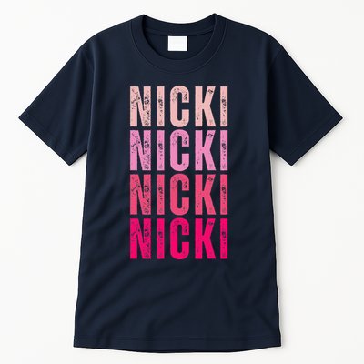 Personalized Name Nicki I Love Nicki Vintage Tall T-Shirt