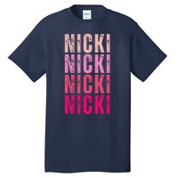 Personalized Name Nicki I Love Nicki Vintage Tall T-Shirt