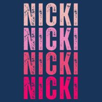 Personalized Name Nicki I Love Nicki Vintage Button