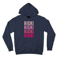 Personalized Name Nicki I Love Nicki Vintage Tall Hoodie