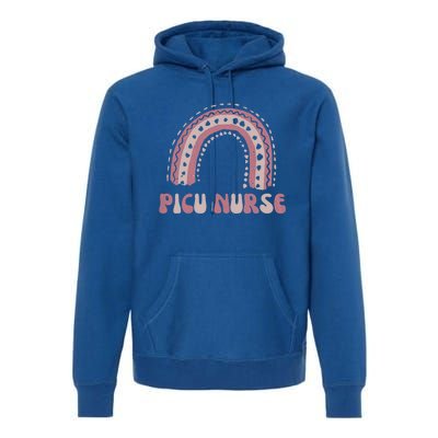 Picu Nurse Nursing Rainbow Pediatric Intensive Care Unit Funny Gift Premium Hoodie