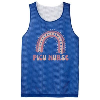 Picu Nurse Nursing Rainbow Pediatric Intensive Care Unit Funny Gift Mesh Reversible Basketball Jersey Tank