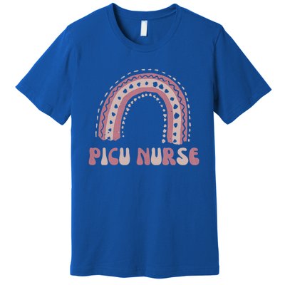 Picu Nurse Nursing Rainbow Pediatric Intensive Care Unit Funny Gift Premium T-Shirt