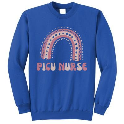 Picu Nurse Nursing Rainbow Pediatric Intensive Care Unit Funny Gift Tall Sweatshirt