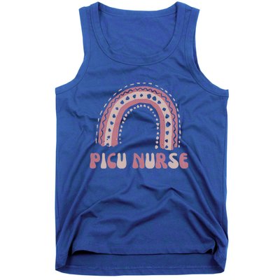 Picu Nurse Nursing Rainbow Pediatric Intensive Care Unit Funny Gift Tank Top