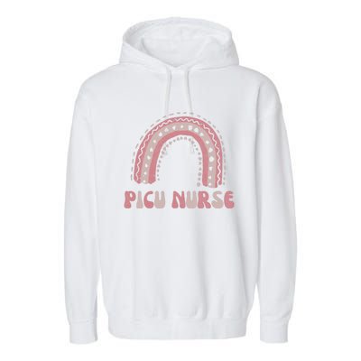 Picu Nurse Nursing Rainbow Pediatric Intensive Care Unit Funny Gift Garment-Dyed Fleece Hoodie