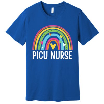 Picu Nurse Nursing Rainbow Pediatric Intensive Care Unit Gift Premium T-Shirt