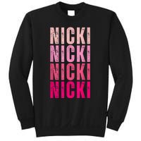 Personalized Name Nicki I Love Nicki Vintage Sweatshirt